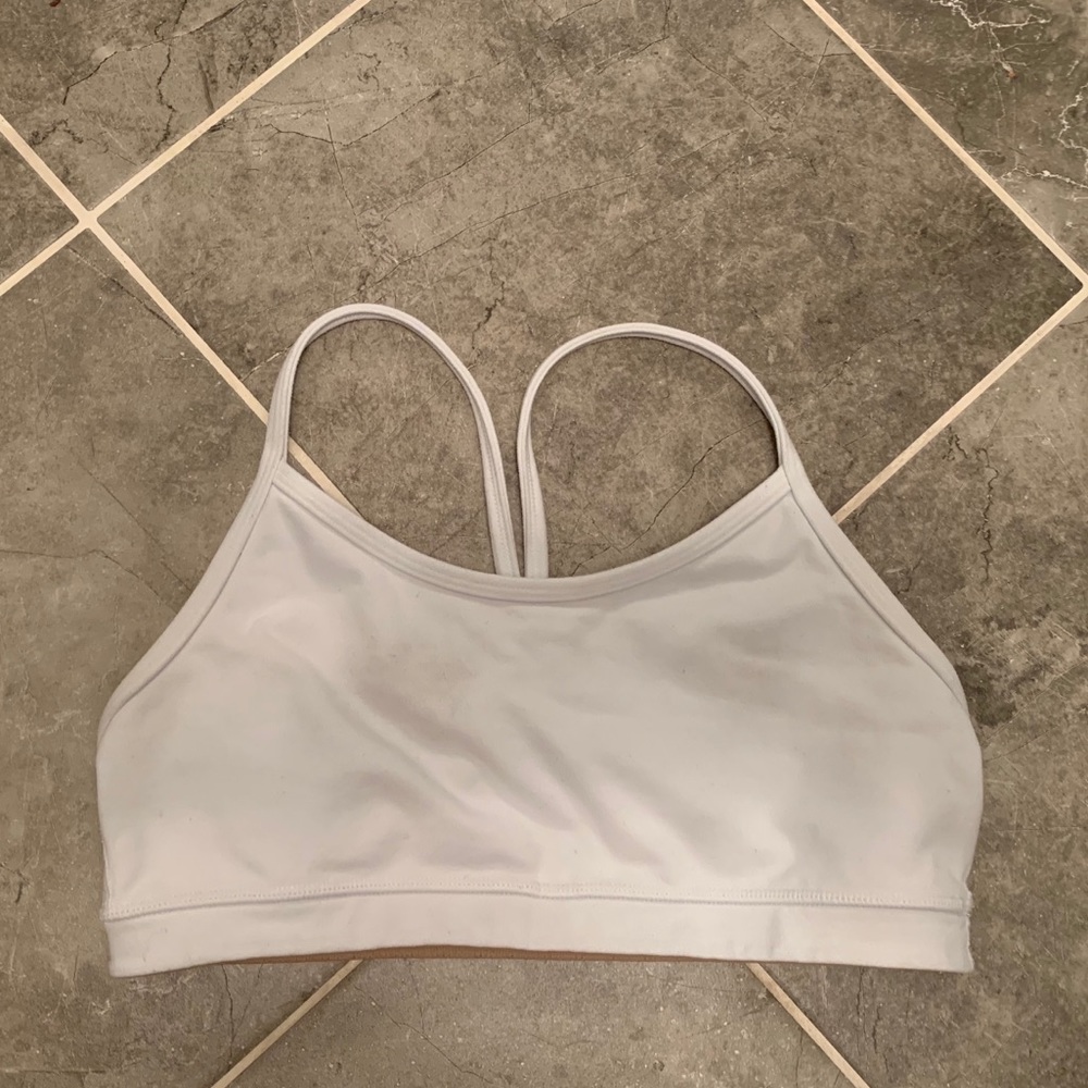 White Lululemon Sports Bra- Size 6